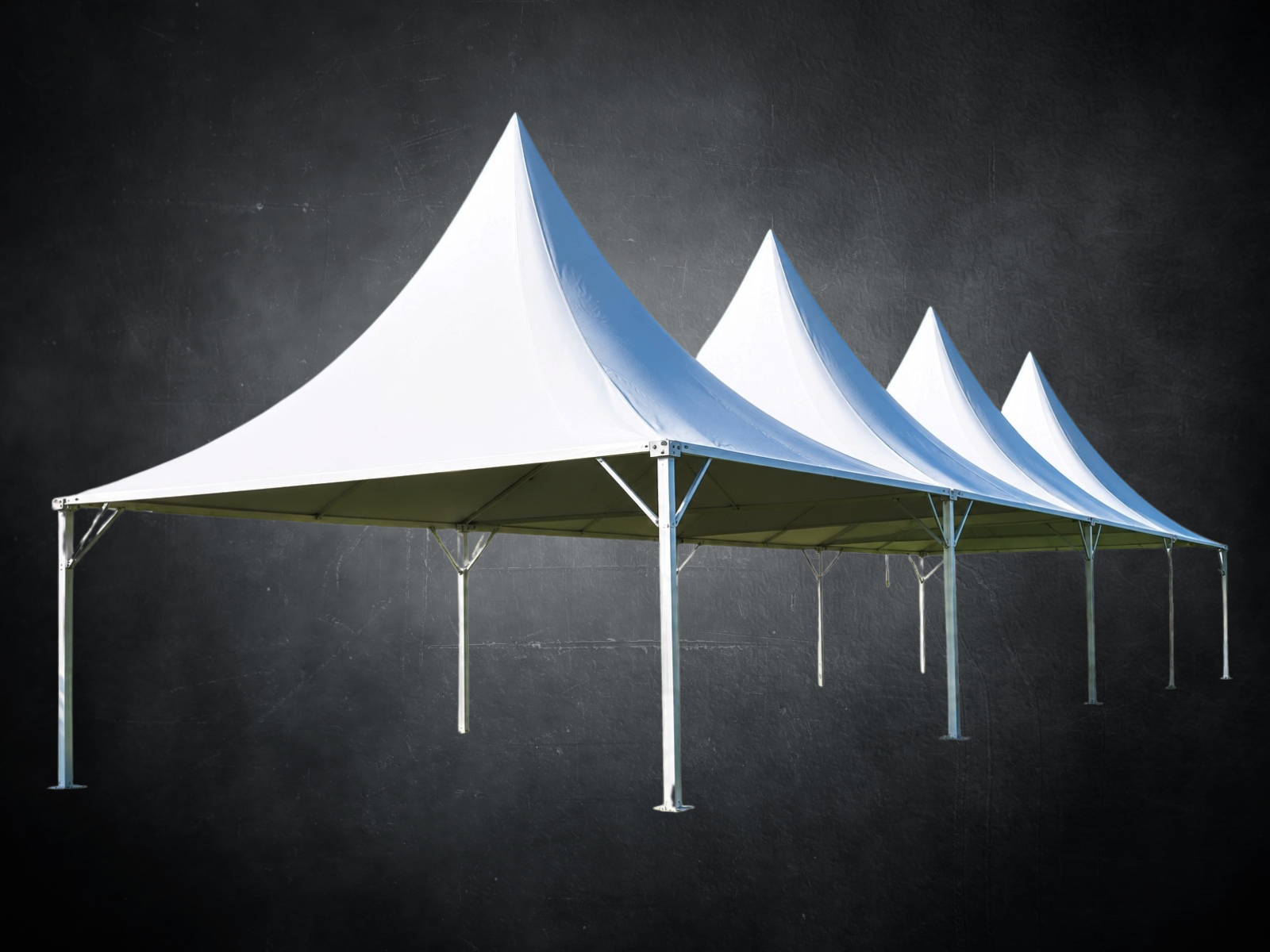 Tenda montada em evento pela MS Produções e Eventos